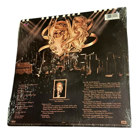 Dr Hook Live Album 12" LP Vinyl Record Circle Punch Cut Out VTG 1981 Sawyer READ - Picture 3 of 5